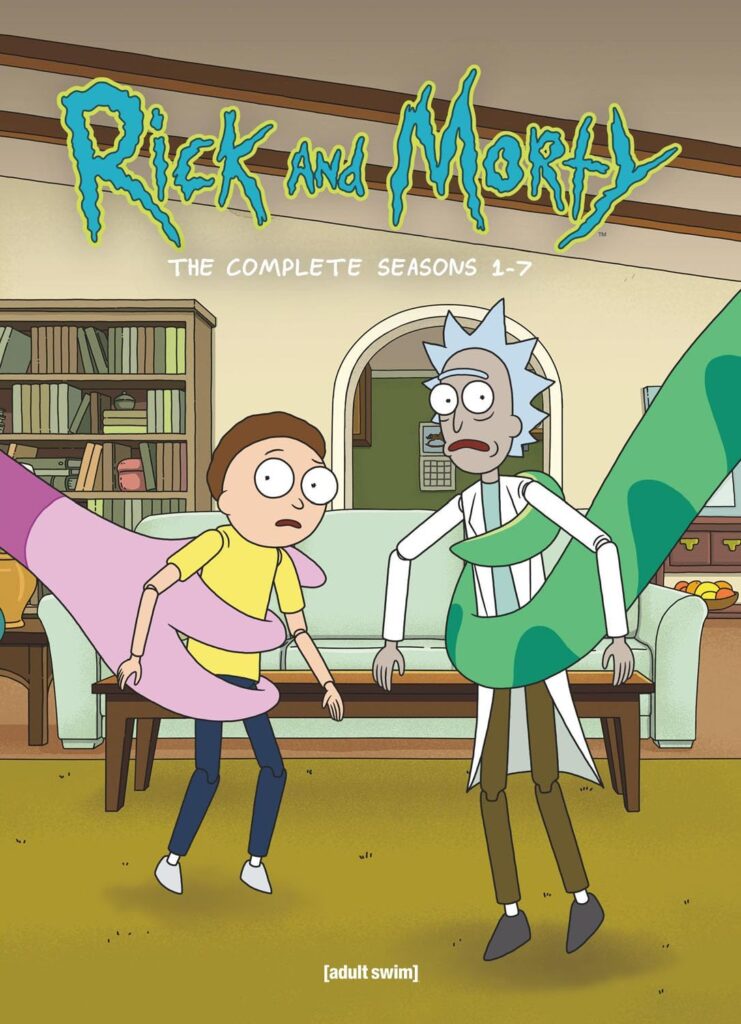 One of cable’s most-watched comedies, Adult Swim's Rick and Morty, gets a new multi-season box set release, featuring seasons 1 through 7. 
