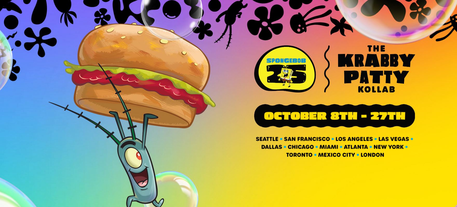 The Krabby Patty Kollab Comes To Restaurants Near You The Krabby Patty Kollab Comes To Restaurants Near You