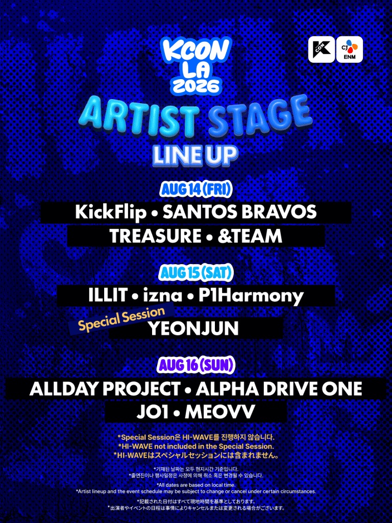 KCON LA 2026 Full Lineup Revealed