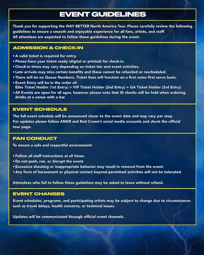 WAY BETTER 2026 NORTH AMERICAN TOUR