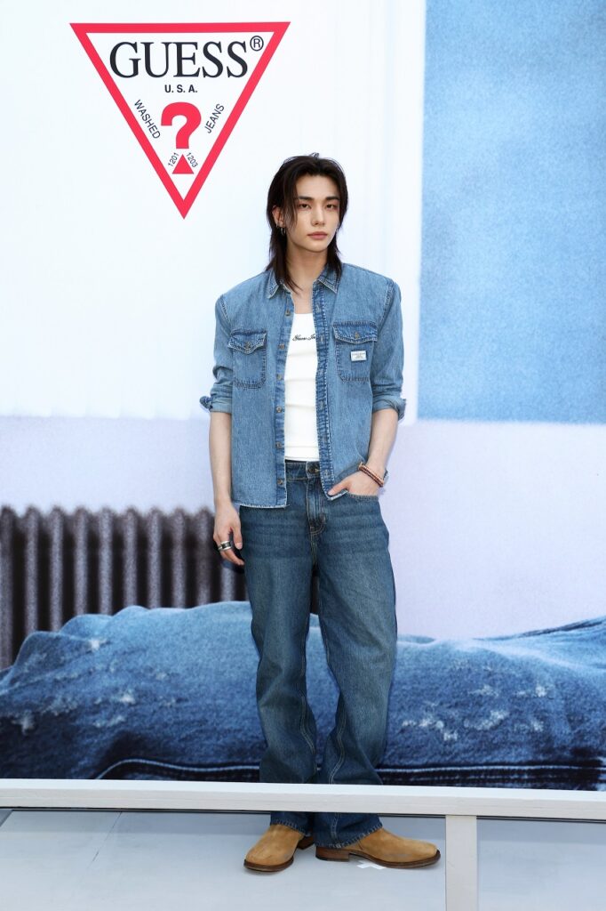 HYUNJIN OF STRAY KIDS PULLS UP TO GUESS’ HYUNJIN EXPERIENCE AT LOS ANGELES GUESS JEANS FLAGSHIP STORE