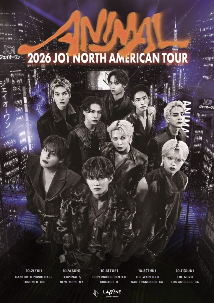 2026 JO1 NORTH AMERICAN TOUR DATES