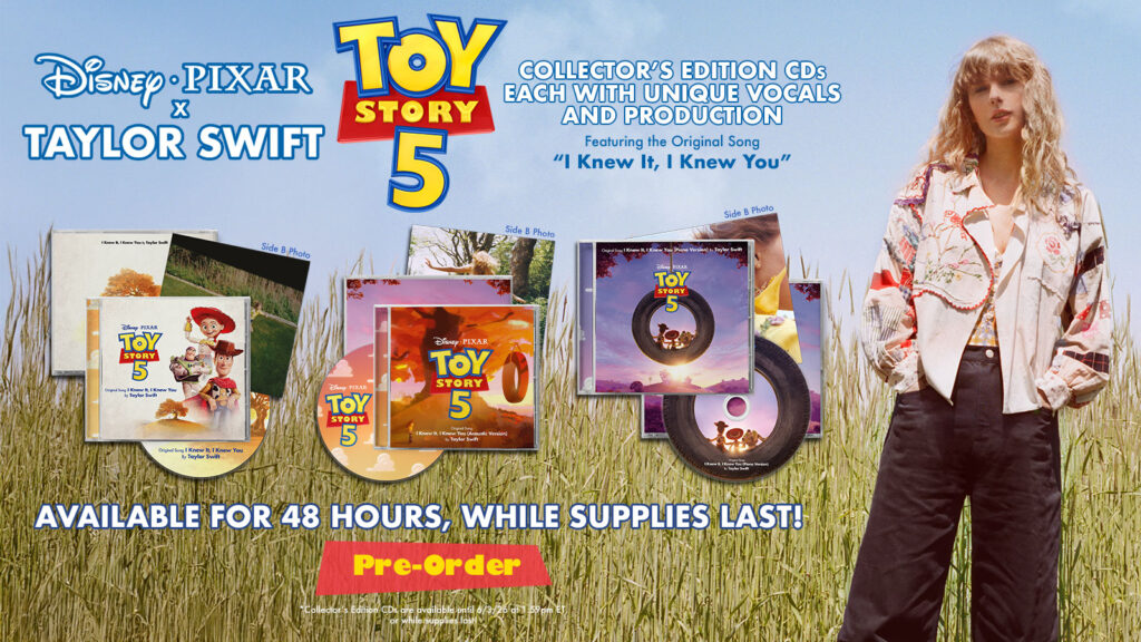 Taylor Swift Announces New Song For Toy Story 5